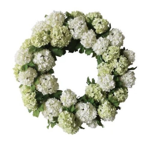 Faux Snowball Wreath